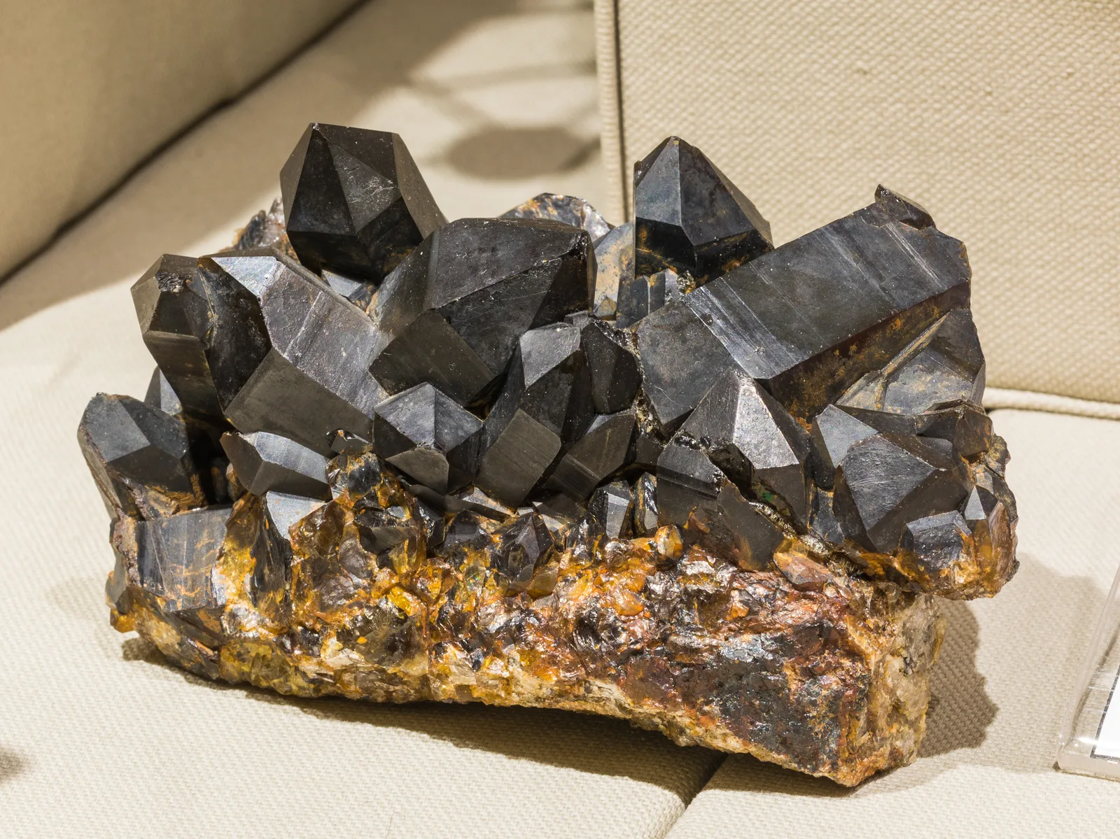A transparent brown smoky quartz crystal from the Adun-Cholon range near Nerchinsk, Siberia